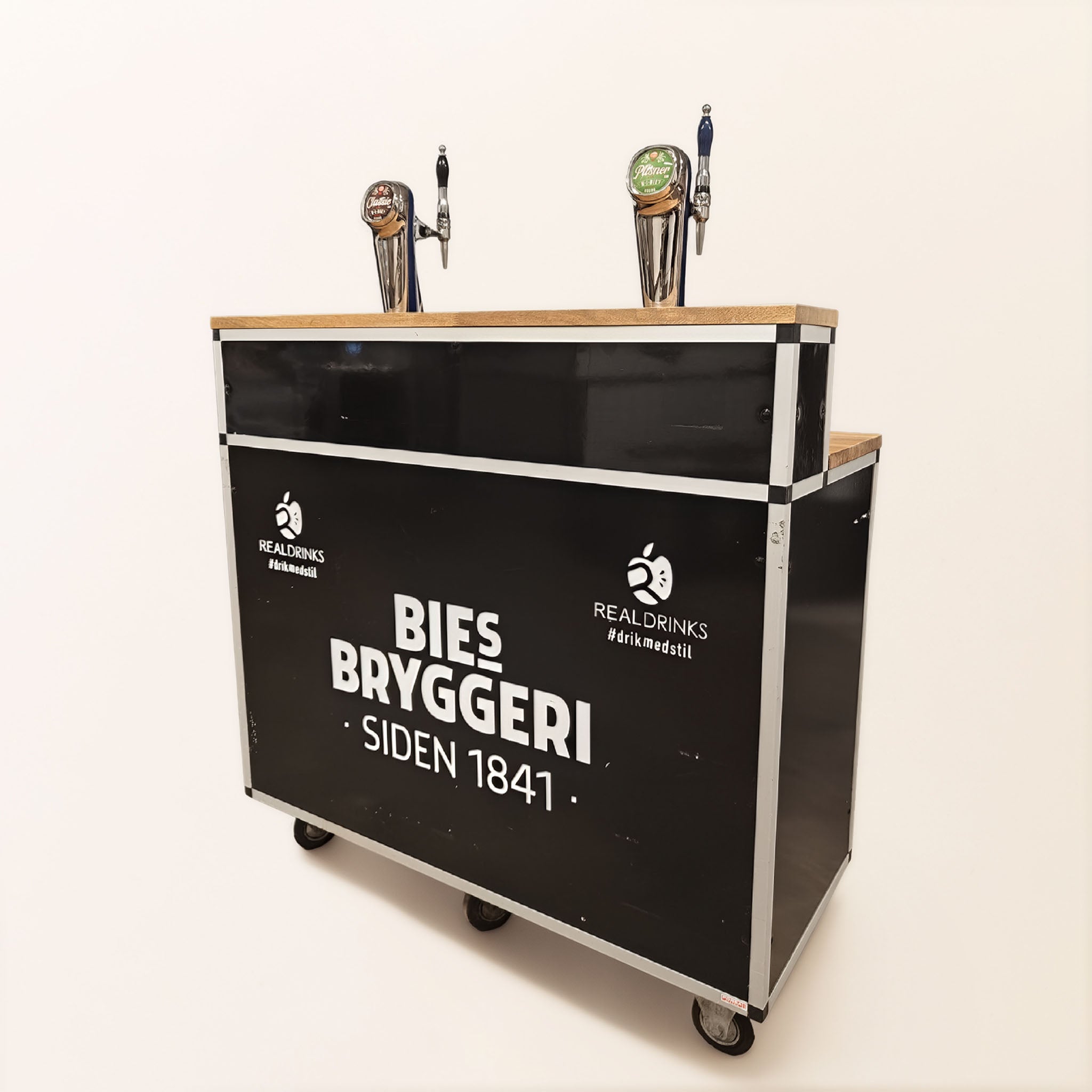 Rullebar med 2 haner – 50–150 gæster