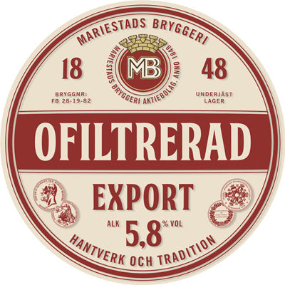 Mariestads Ufiltreret Export – 30 L fustage